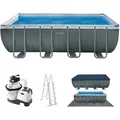 Intex Frame Pool  549 x 274 x 132 cm Komplettset | Rechteckpool mit Zubehör