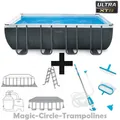 INTEX Rechteck Ultra XTR Frame Schwimbad 549x274x132 Komplettset + Reinugungsset