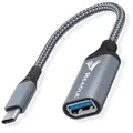 Reagle Adapterkabel USB-C auf USB-A 3.1 OTG MAC, Adapter, OTG-Kabel, Typ-C-Stecker kompatibel mit MacBook 2018, Samsung Galaxy