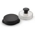 Weber Hamburgerpresse Schwarz Transparent 2-teilig