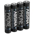Absina Micro (AAA)-Akku NiMH 1.2 V 4 St.