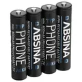4er Multipack Absina Micro (AAA)-Akku NiMH 1.2 V 4 St.