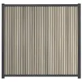 GartenLand Zaun Shadowline WPC Co-extrudiert ca. 180x180 cm, (Set, Ohne Pfosten, ca. 180x180 cm), Lamellen Co-Extrudiert, besonders haltbar, Pflegeleicht, Vertikal grau