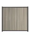 GartenLand Zaun Shadowline WPC Co-extrudiert ca. 180x180 cm, (Set, Ohne Pfosten, ca. 180x180 cm), Lamellen Co-Extrudiert, besonders haltbar, Pflegeleicht, Vertikal
