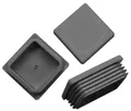 Walter Bethke GmbH & Co. KG Anhänger 10x Lamellenstopfen Rrohrstopfen 40 x 40 mm (Außen) Stopfen GRAU