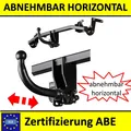 Anhängerkupplung abnehmbar mit Hebelsystem für Skoda Praktik 2006-2010