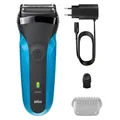 Braun Rasierer Series 3 310s Nass- und Trockenrasierer, blau