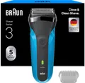 Braun Series 3 Elektrorasierer Herren, Rasierapparat mit 3 Flexiblen Klingen, 30