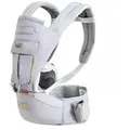 UE Stock Babytrage 6 in 1 Ergonomische Babytrage mit Hüftsitz Lordosenstütze Grau, für maximalen Komfort grau