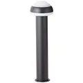BRILLIANT schwarze Outdoor Wegelampe ILTON | LED Sockelstehleuchte mit warmweißem Licht | 50cm Höhe | Metall/Kunststoff  | 9W 1100 Lumen 3000 Kelvin