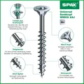 SPAX Spanplattenschrauben Wirox verzinkt TX alle Größen 3x30-6x260 Holzschrauben