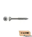 SPAX Ø 4,0 mm - Senkkopf - T-STAR plus - Teilgewinde - WIROX 60 mm