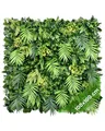 JELLE & JACOB Künstliche Pflanzenwand Indoor & Outdoor, Blumenwand Aloha Garden, 100x100 cm, pflegeleicht & langlebig - für Wohlfühl-Atmosphäre, Kunstpflanzen Wand, Green Wall, Pflanzen Wand