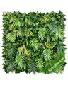 Kunstpflanze Künstliche Pflanzenwand Indoor & Outdoor, Blumenwand, Green Wall Aloha Garden, JELLE & JACOB, Höhe 100 cm, pflegeleicht & langlebig für Wohlfühl-Atmosphäre