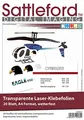 Sattleford Drucker Folie: 20 Klebefolien A4 für Laserdrucker transparent (Klebefolie bedrucken Laserdrucker, Aufkleber Folie, (klar) wischfest selbstklebend)