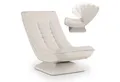 Juskys Relaxsessel Korsika, 360°-drehbar & klappbar, Cord-Bezug, ergonomisch