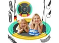 KESSER® Nestschaukel Tellerschaukel Hängeschaukel Rundschaukel Schaukel verstellbar Garten-Schaukel Kinderschaukel Indoor - Outdoor-Schaukel für Kinder & Erwachsene
