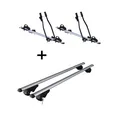 2x Fahrradträger SAGITTAR+Dachträger Rio 120 für Skoda Roomster 5J ab '06