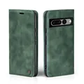 Handy Hülle für Google Pixel 7 Pro Klapp Magnet Smartphone Cover Case Grün