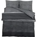 vidaXL Bettwäsche-Set Dunkelgrau 220x240 cm Baumwolle 136482