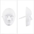 Relaxdays Masken 20er Set Papier Weiß Mit Gummiband 24 cm x 18,5 cm x 8 cm