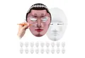relaxdays Kostüm Maske weiß 20er Set