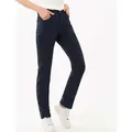 5-Pocket-Hose BRAX "Style CAROLA", Damen, Gr. 36L (72), Langgrößen, blau (dunkelblau), 96% Baumwolle, 4% Elasthan, Hosen 5-Pocket-Hose