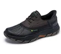 Skechers Herren Respected Tanzier Slip-InTurnschuhe, Chocolate Leather/Duraleather/Black Trim, 44 EU
