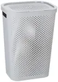 Curver Wäschebox Infinity mit Punktmuster 59l in hellgrau, Plastik, Grau, 35 x 25 x 10 cm