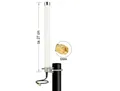 LTE Antenne SMA Stecker 2 - 6,5 dBi 27 cm omnidirektional starr Mastmontage weiß