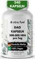 XTRA FUEL DAO vegane DiAminOxidase - 240 Kapseln für bis zu 300.000 HDU pro Tag