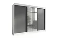 A&J MöbelLand GmbH Schiebetürenschrank ORAVELLE 3-türiger Kleiderschrank mit Spiegel, 4 Schubladen (TOP ANGEBOT! Geräumiger Schrank mit einer Breite von 200 cm und Spiegel, ideal zur Aufbewahrung von Kleidung und Accessoires. 4 Schubladen gratis und viel Stauraum. TOP PRODUKT! Wählen Sie das ideale Modell für Ihr Schlafzimmer!, Gratis 4 Schubladen – Katalogpreis der Schubladen 219 Euro) Breite: 200 cm, Höhe: 215 cm, Tiefe: 59,5 cm