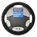 Norauto Lenkradhhülle schwarz-chrom, 1 Stück