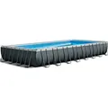 Intex Frame Swimming Pool Set "Ultra Quadra XTR",anthrazit,975 x 488 x 132 cm