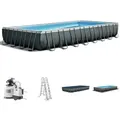 Intex Frame Pool 975 x 488 x 132 cm Komplettset | Rechteckpool mit Zubehör