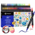 Acrylstifte 48 Farben 0.5-5mm Wasserfester Dual Tip Marker Pinsel und feine S...
