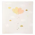 goldbuch 08 386 - Hochzeitsalbum Ballooning Hearts, Turnowsky Design, Fotoalbum mit 60 weißen Seiten und Pergamin Trennblättern, Album mit Herz Ballons Motiv, Kunstdruck mit Goldprägung und Relief