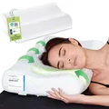 feela.® Orthopädisches Kopfkissen/Schlafkissen [3 Härtegrade] – Lindert Nacken- & Schulterschmerzen, Erhöht Schlafkomfort und Entlastet die Halswirbelsäule – Seitenschläferkissen 60x40 cm (Mittelfest)