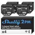 4ER Shelly WLAN Smart Relais Schalter Schaltaktor 2 Kanal Rolladenschalter
