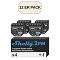 12ER Shelly WLAN Smart Relais Schalter Schaltaktor 2 Kanal Rolladenschalter