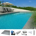 KWAD Styropor Pool Easy mit gerader Treppe links 6 x 3 x 1,5 m grau