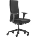 Dauphin Drehstuhl, Schwarz, Kunststoff, Textil, Uni, Drehkreuz, 72x98 - 109x72 cm, DIN EN ISO 14001, DIN EN ISO 9001, Sitzfläche 360° drehbar, Arbeitszimmer, Bürostühle, Drehstühle