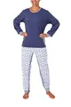 Normann Care Damen Pflegeoverall Langarm mit Reissverschluss am Rücken und am Bein 60507, Farbe:blau, Größe:XS