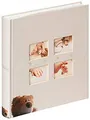 walther design Fotoalbum creme 28 x 30,5 cm Babyalbum mit Cover-Ausstanzung, Baby Classic Bear UK-273