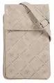bruno banani Umhängetasche Echt Leder Damen beige 021828 Kleine Leder Schultertasche, Praktische Crossbody Bag, 3 Visitenkartenfächer, 1 Hauptfach