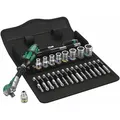 ELC Kleinteilemagazin Wera 8100 SA 6 Zyklop Speed-Knarrensatz, 1/4"-Antrieb, metrisch