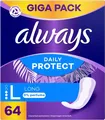 Always Daily Protect Slipeinlagen Damen Long Gigapack ohne Duft 64 St.