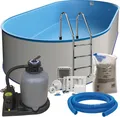 Ovalpool-Set exklusiv 6,00 x 3,20 x 1,20 m