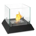 Klarstein Phantasma Cubo Ethanol-Kamin rauch- & geruchlos Edelstahl-Brenner Sicherheitsglas 10035458