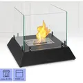 Klarstein - Tischkamin Indoor, Tragbarer Bio Ethanol Tischkamin, Bioethanol Kamin, 4-6h Brenndauer, 2,2kw Tischkamin Ethanol Innen, Geruchsneutrales & Rauchfreies Tischfeuer Indoor & Outdoor,
